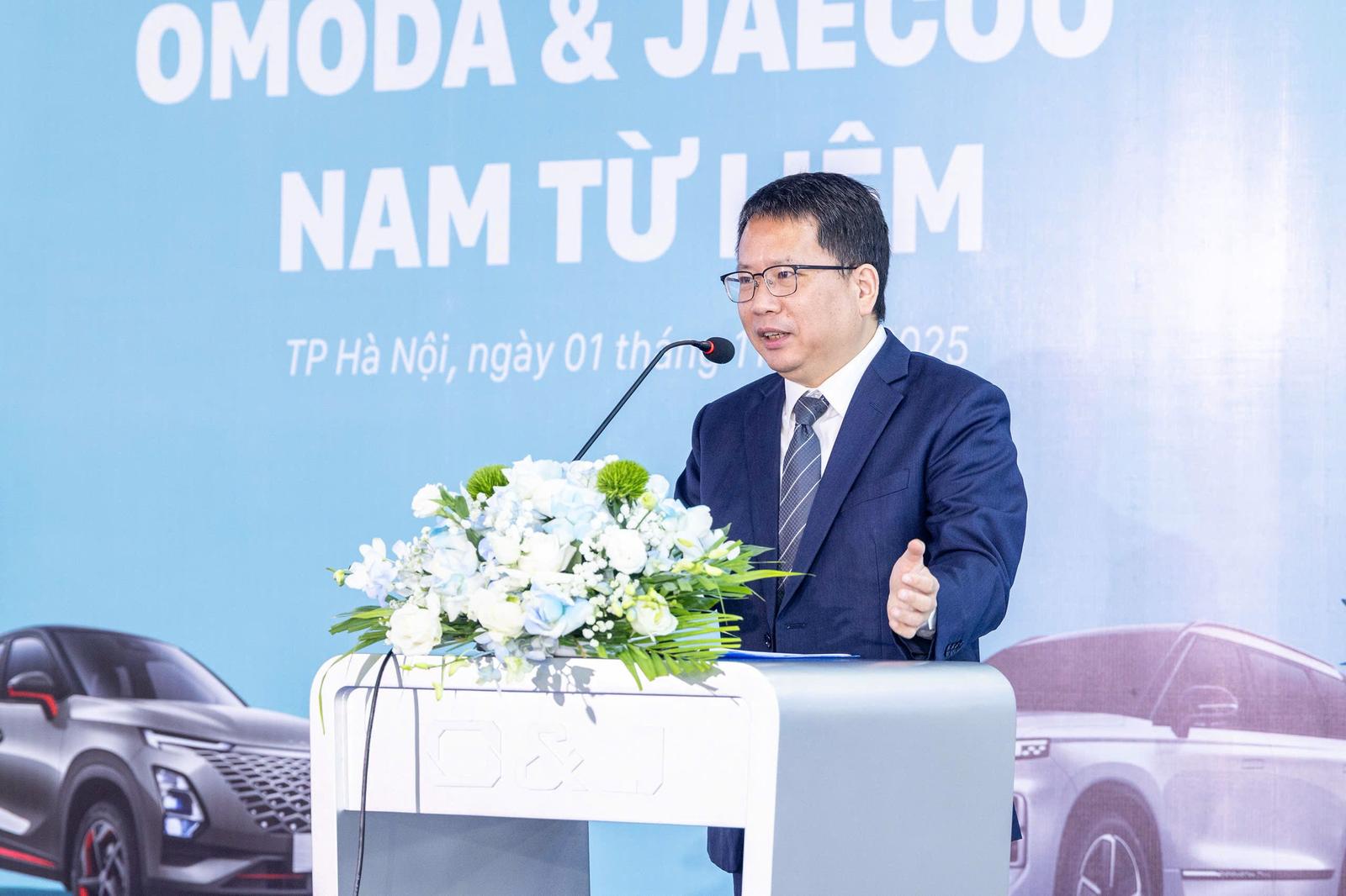 Ông Hu Chun - Tổng Giám đốc thị trường Đông Âu - Châu Á Thái Bình Dương, Tập đoàn Chery phát biểu.